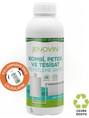 Jenovin Kombi ve Petek Tesisat Temizleme Solüsyonu 1 L Isıtma Sistemi Bakım Ürünleri