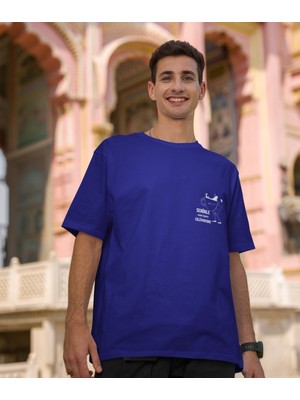 Terzili Giyin Seninle Kahve Içmeye Geliyorum Baskılı Oversize  Tişört