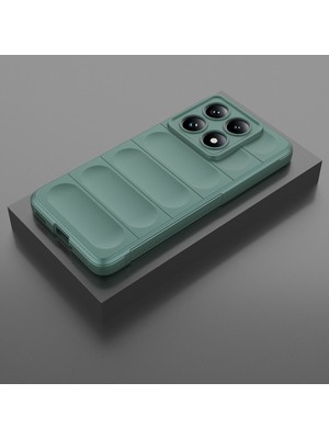 Vendas Xiaomi 14T Pro Kılıf Esnek TPU Oyuklu Arka Yüzey Tasarımlı Zore Etnik Silikon Kapak