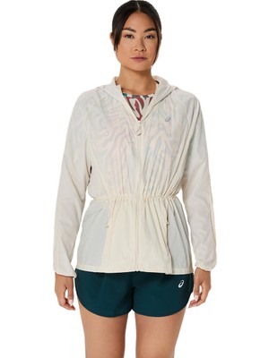 Asics Road Packable Jacket Kadın Mahogany/Black Ceket 2012D076-200