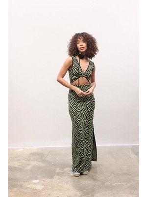 Amara Boutique Bellatrix Cut Out Jakarlı Elbise 2677-8