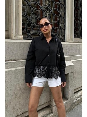 Amara Boutique Andrea Dantel Detay Gömlek 3385-08