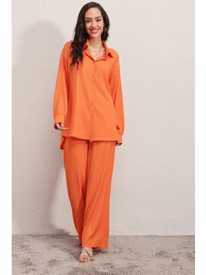 Amara Boutique 5858 Örme Ikili Takım - Turuncu