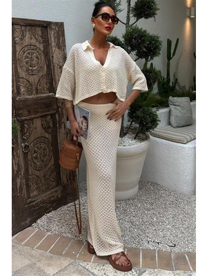 Amara Boutique Jenny Ajurlu Etek Takım 9800-0025