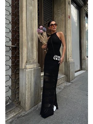 Amara Boutique Fabiana Ajurlu Halter Yaka Elbise 2721-01