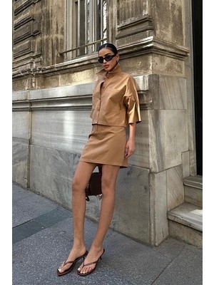 Amara Boutique Naomi Gabardin Etek Takım 9740-08