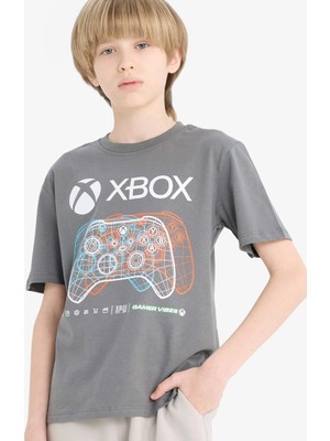 DeFacto Xbox Bisiklet Yaka Kısa Kollu Tişört Erkek Çocuk E4828A825SM