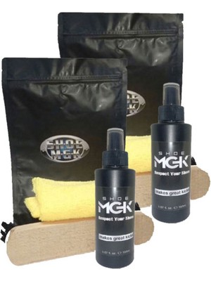 Shoe Mgk 2 Adet Ayakkabı Temizleyici Sprey + Bez Ve Fırça + Hediye Jel