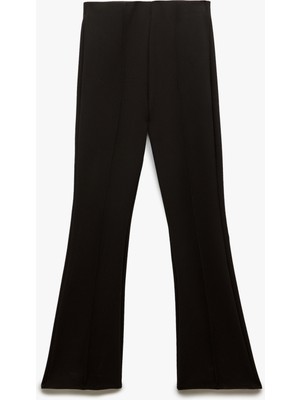 Koton Slim Fit Nervürlü Ispanyol Paça Pantolon