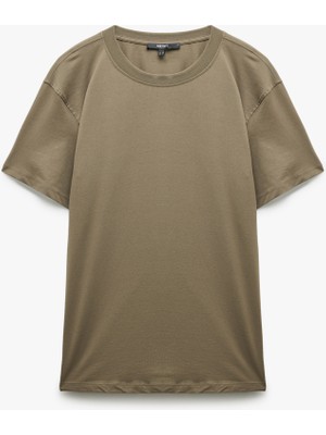 Koton Pamuklu Kısa Kollu Bisiklet Yaka Erkek Basic Tişört