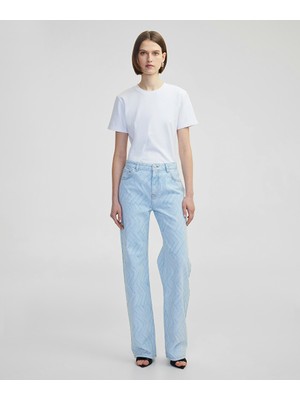 Eskitme Efektli Wide Leg Jean Pantolon IS1250018031CC2