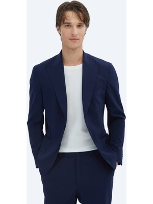 Lacivert Düz Modern Fit Takım Elbise