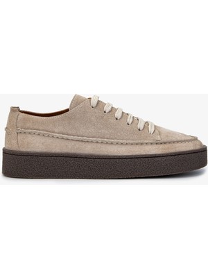 Valmenti Erkek  Deri Bej Süet Sneakers & Spor Ayakkabı 1111 502 Erk Ayk Y25 Bej Suet