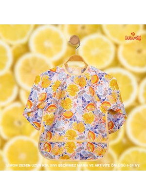 Bebechi Bambino Kids Uzun Kollu Mama ve Aktivite Önlüğü Limon (6-24 Ay)