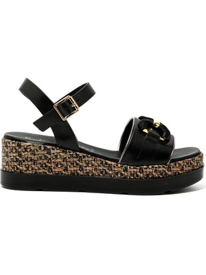 Kadın Sandalet 50248-E5 Repo Nero
