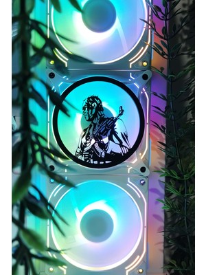 Caseybox Gta V Trevor
 120X120 mm Beyaz Çerçeveli Oyun Pc Aksesuarı, Masaüstü Bilgisayar Fan Kapağı