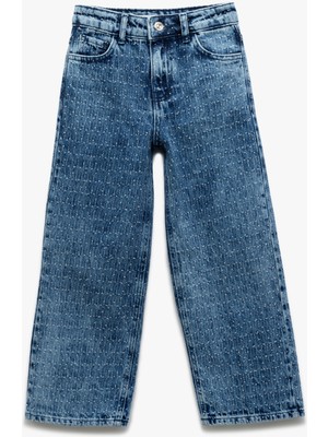 Koton Pamuklu Geniş Paça Denim Pantolon