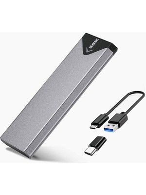 Ssk Alüminyum She -C320  Gen 2 M.2 USB 3.2 Typ-C Sata SSD Muhafaza Adaptörü,  M.2 Katı Hal Sürücü Muhafaza Okuyucusu, Sadece Sata SSD Için