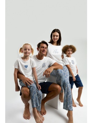 Arnetta Kadın Beyaz Kısa Kol Pijama Takım