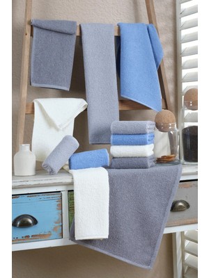 12'li El, Yüz ve Mutfak Havlusu Seti - 30X50 Cm, Yüksek Su Emiciliği, Yumuşak ve Şık