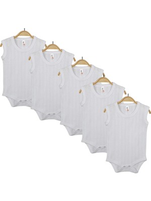 Hvc Bebek Atlet Body Jakarlı Pamuklu Çizgili Çıtçıtlı Zıbın Fuşya 5li Set Kız Bebek Çizgili Fuşya