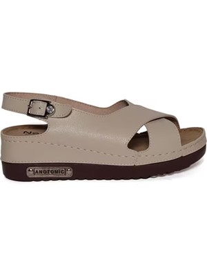 Roy Jones Kadın Ortopedik Şık Konfor Modeli Anatomik Rahat Taban Kısa Topuklu Günlük Sandalet Terlik