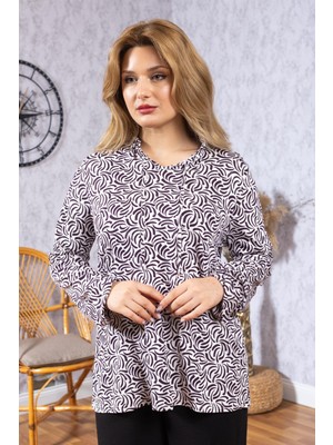 Yeni Model Yüksek Kalite Orta Yaş Anne Penye Bluz 6515