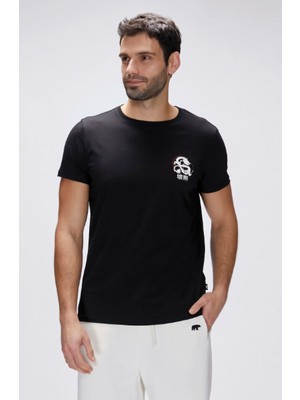 Bad Bear Draco Siyah Erkek Baskılı Tişört