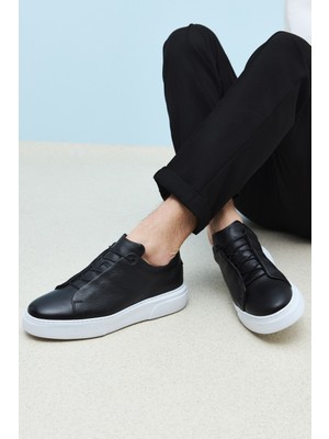 Ziya Erkek  Deri Sneaker 1511026Z855 Siyah