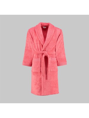 Sarev Soho Pembe %100 Pamuk Large Beden Bornoz
