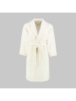 Sarev Soho Ekru %100 Pamuk Large Beden Bornoz