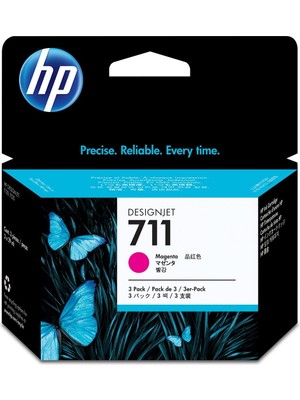 Hp Cz135a (711) 3 Lu Paket 29 Ml Macenta Murekkep Kartusu