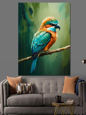 Daldaki Kuş Dekoratif Kanvas - Mdf Ahşap Tablo