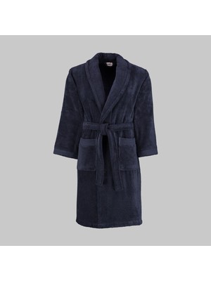 Sarev Soho Lacivert %100 Pamuk X-Large Beden Bornoz