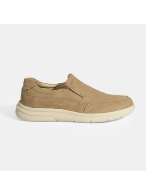 Aero Comfort Erkek Vizon Slip-On Nubuk Deri DesaComfort Günlük Ayakkabı