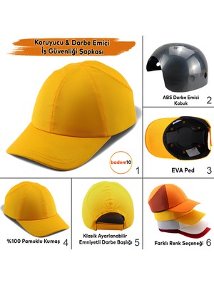 Hafif Iş Güvenlik Darbe Koruyucu Koruma Baş Şapkası Bareti Unisex Kamuflaj Beyzbol Tarzı Kask Şapka