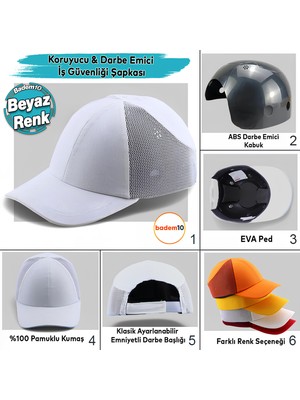 Hafif Iş Güvenlik Darbe Koruyucu Koruma Baş Şapkası Bareti Unisex Kamuflaj Beyzbol Tarzı Kask Şapka