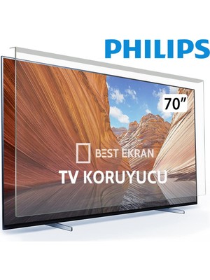 Best Ekran Philips 70" Inç 177 Ekran Android 4K-8K OLED Ultra HD Smart Ambilight LED TV Televizyon Tv Ekran Koruyucu