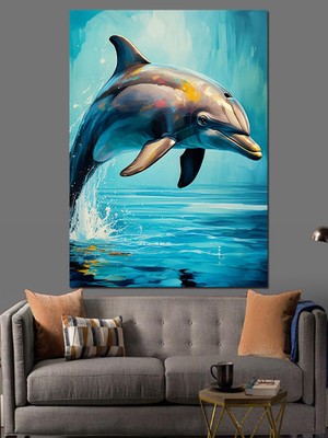 Suda Yunus Dekoratif Kanvas - Mdf Ahşap Tablo