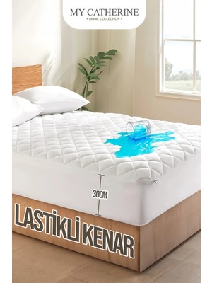 Sıvı Su Geçirmez Kapitone Fitted Full Kenar Tek Kişilik Çift Kişilik Bebek Çocuk Yatak Alez