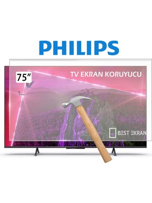 Best Ekran Philips 75PML9009 Tv Ekran Koruyucu - Philips 75" Inç 189 Ekran 4K UHD Titan Os Ambilight Tv Koruyucu