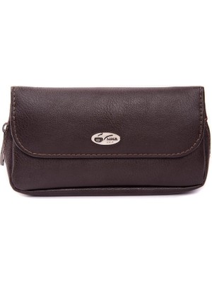 Şahin Kahve suni Deri Pipo Çantası 101823