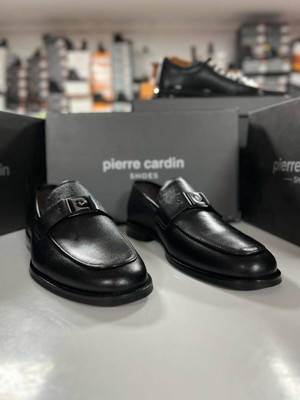 Pierre Cardin Premium Erkek Klasik Ayakkabı Siyah Renk Şık Tasarım Taban Tipi Düz