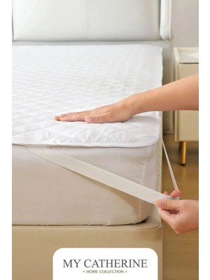 My Catherine Sıvı Su Geçirmez Kapitone %100 Pamuk Tek Kişilik Çift Kişilik Bebek Çocuk Yatak Alez