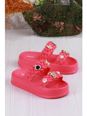 Fort Bella E423 Plaj Deniz Havuz Terliği Hafif Rahat Esnek Kız Çocuk Terlik