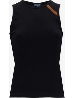 Discovery Expedition D5SL-TST3520 Siyah Relaxed Düz Kadın Atlet