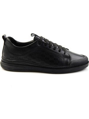 Siyah Leather Erkek Sneaker E01084240703