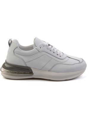 Bambi Beyaz Leather Erkek Sneaker E01307266903