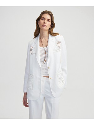 Kroşe Aplikeli Blazer IS1250005112002
