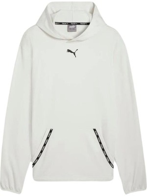 Puma  Fıt Pwrfleece Hoodie Erkek Gri Sweatshirt